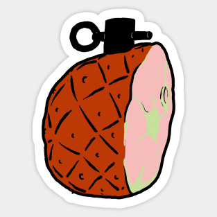 Ham Grenade Sticker